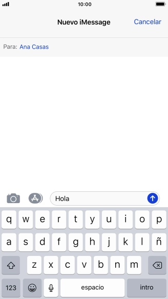 Pulsa el icono de enviar. Pulsa el icono de enviar.