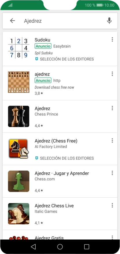 Pulsa la app deseada. Pulsa la app deseada.