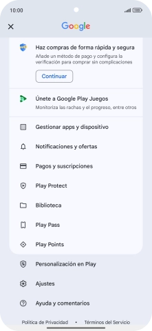 Pulsa Gestionar apps y dispositivo.