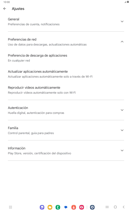 Pulsa Actualizar aplicaciones automáticamente. Pulsa Actualizar aplicaciones automáticamente.