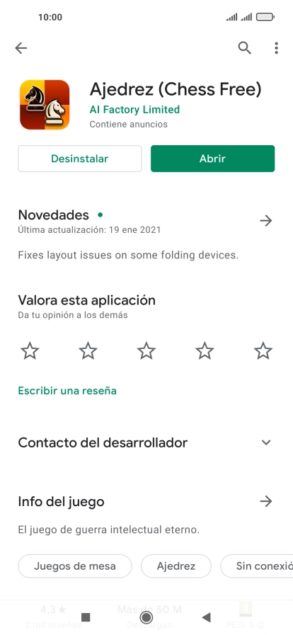 Pulsa Desinstalar. Pulsa Desinstalar.
