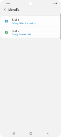 Pulsa el nombre de la tarjeta SIM. Pulsa el nombre de la tarjeta SIM.