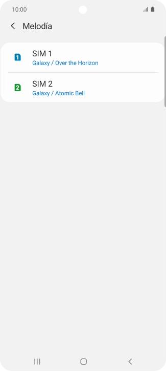 Pulsa el nombre de la tarjeta SIM. Pulsa el nombre de la tarjeta SIM.