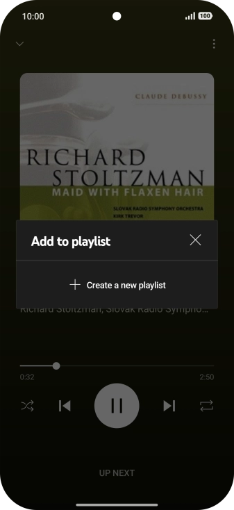 Press Create a new playlist.