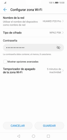 Pulsa Nombre de la red.