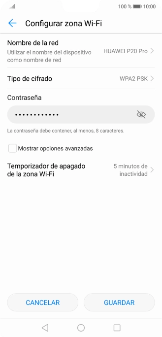 Pulsa Nombre de la red.