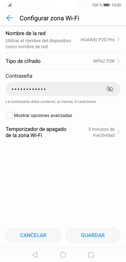 Pulsa Nombre de la red.