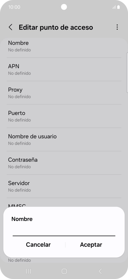 Introduce Vodafone Internet y pulsa Aceptar. Introduce Vodafone Internet y pulsa Aceptar.