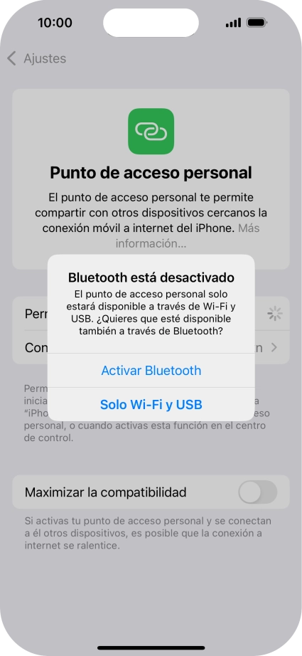 Si la función de wifi está activada, pulsa Solo Wi-Fi y USB. Si la función de wifi está activada, pulsa Solo Wi-Fi y USB.