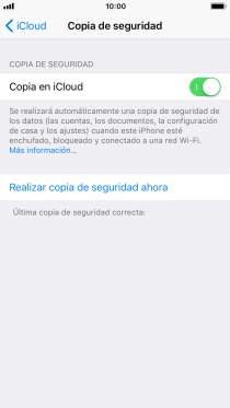 Pulsa Realizar copia de seguridad ahora y espera mientras se hace una copia de seguridad del contenido de la memoria del teléfono. Pulsa Realizar copia de seguridad ahora y espera mientras se hace una copia de seguridad del contenido de la memoria del teléfono.