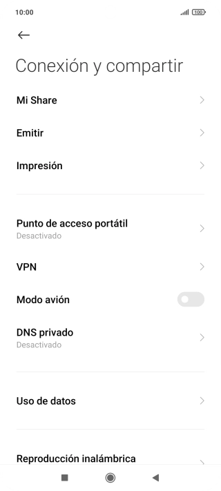 Pulsa Punto de acceso portátil. Pulsa Punto de acceso portátil.