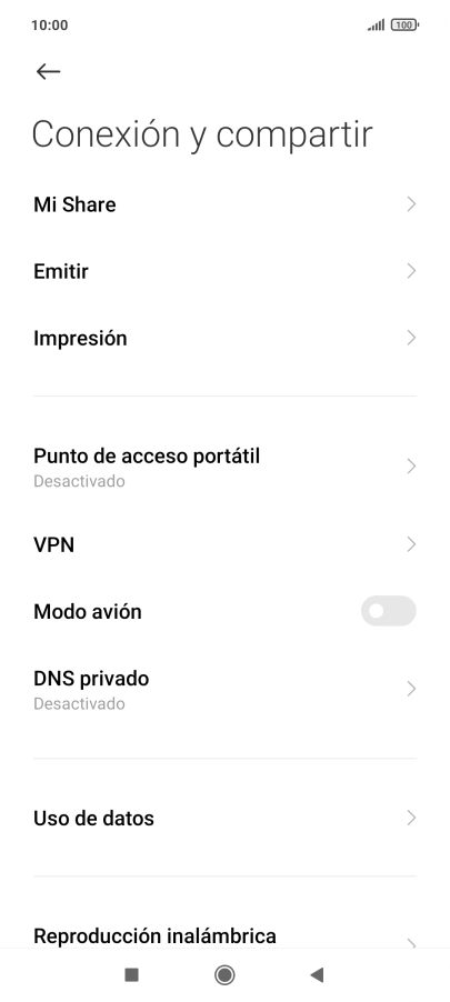 Pulsa Punto de acceso portátil. Pulsa Punto de acceso portátil.
