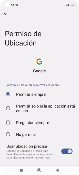 Pulsa el ajuste deseado. Pulsa el ajuste deseado.