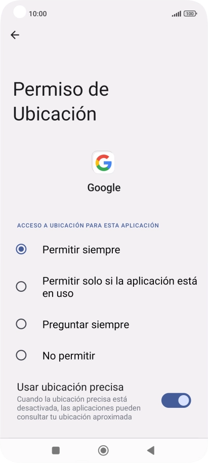 Pulsa el ajuste deseado. Pulsa el ajuste deseado.
