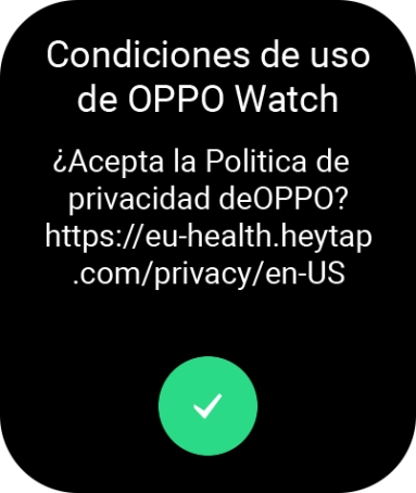 Pulsa el icono de aceptar. Pulsa el icono de aceptar.