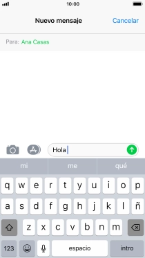 Pulsa el icono de enviar. Pulsa el icono de enviar.