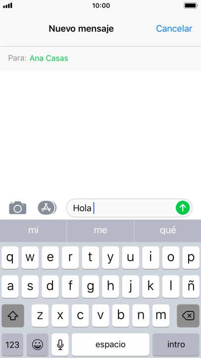 Pulsa el icono de enviar. Pulsa el icono de enviar.