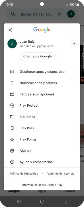 Pulsa Gestionar apps y dispositivo. Pulsa Gestionar apps y dispositivo.