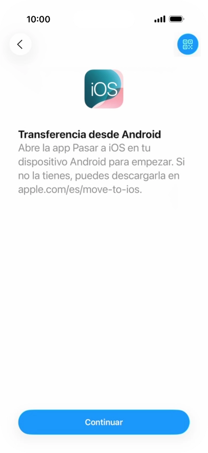 Para transferir contenido a tu teléfono, tienes que haber instalado la app Para transferir contenido a tu teléfono, tienes que haber instalado la app