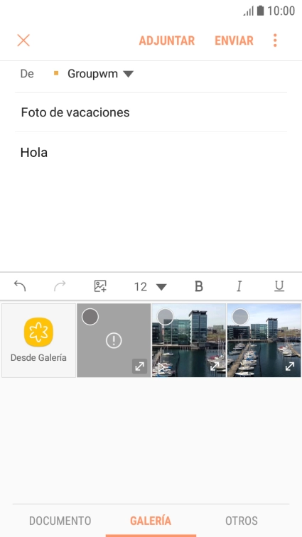 Desliza el dedo hacia la izquierda por la pantalla. Desliza el dedo hacia la izquierda por la pantalla.