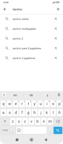 Introduce el nombre del tema o de la app y pulsa el icono de búsqueda. Introduce el nombre del tema o de la app y pulsa el icono de búsqueda.