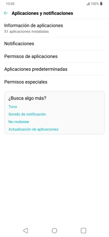 Pulsa Información de aplicaciones.