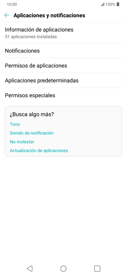 Pulsa Información de aplicaciones.