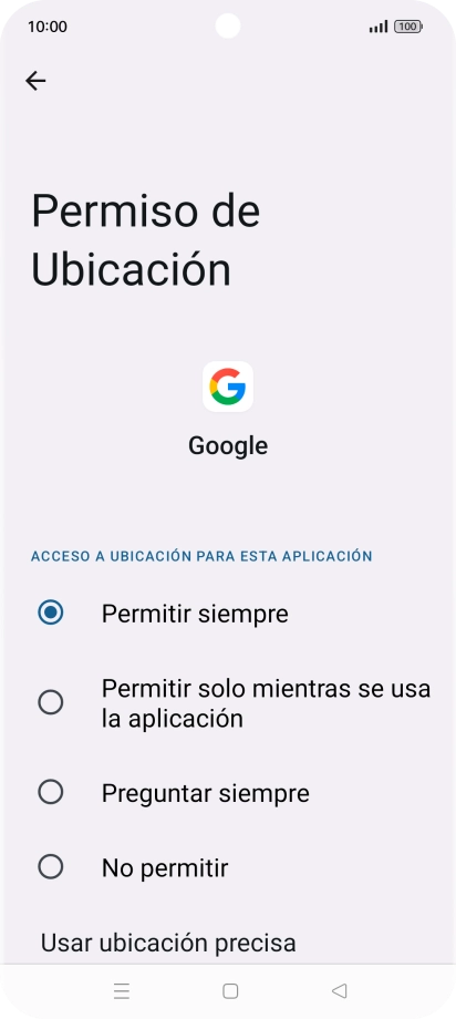 Pulsa el ajuste deseado. Pulsa el ajuste deseado.