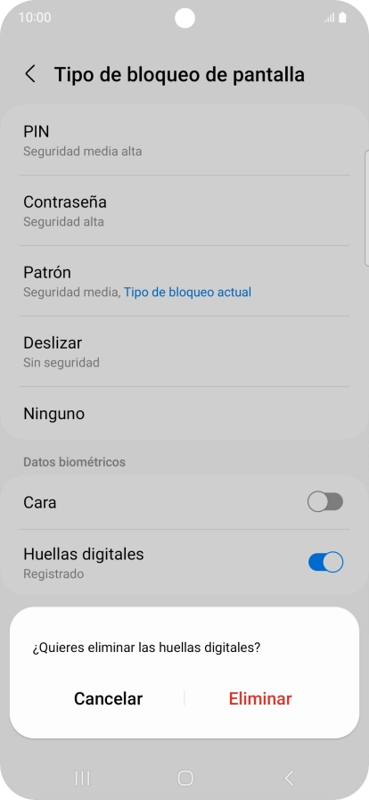 Pulsa Eliminar. Pulsa Eliminar.