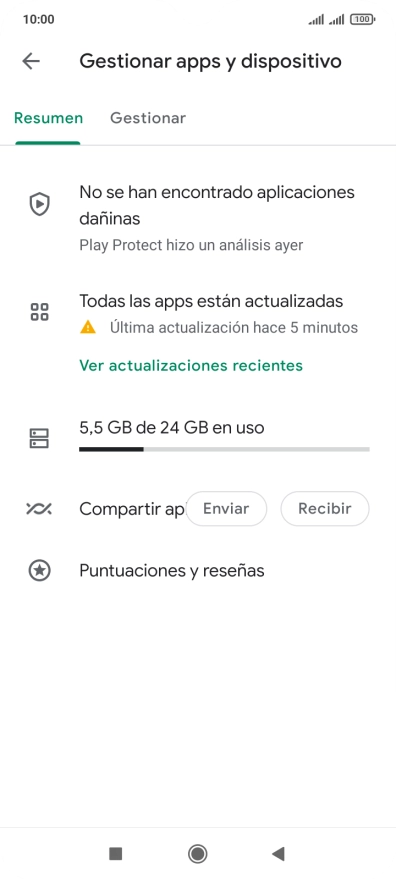 Pulsa Gestionar. Pulsa Gestionar.