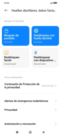 Pulsa Bloqueo de pantalla. Pulsa Bloqueo de pantalla.