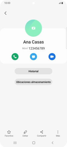 Pulsa la tecla de inicio para terminar y regresar a la pantalla de inicio.
