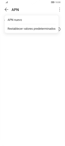 Pulsa APN nuevo.