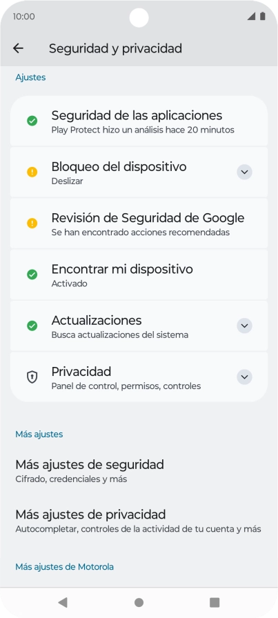 Pulsa Más ajustes de seguridad. Pulsa Más ajustes de seguridad.