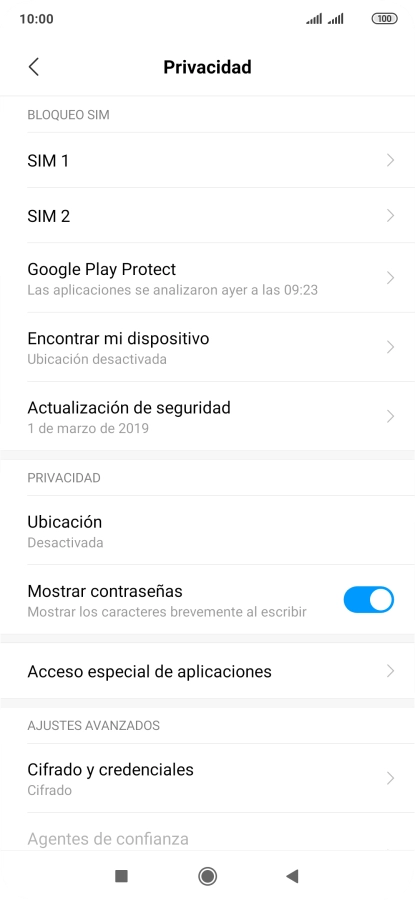 Pulsa Ubicación. Pulsa Ubicación.