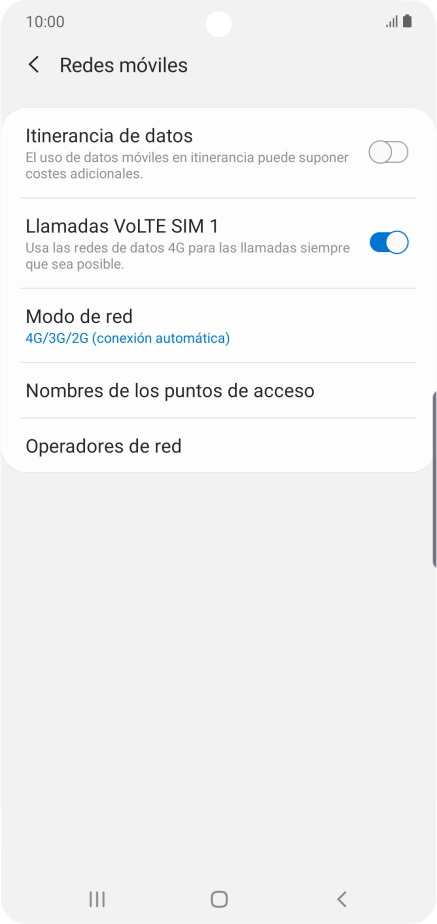 Pulsa Operadores de red. Pulsa Operadores de red.