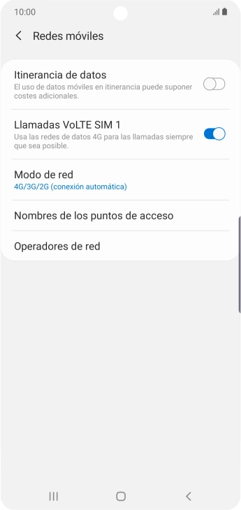 Pulsa Operadores de red. Pulsa Operadores de red.
