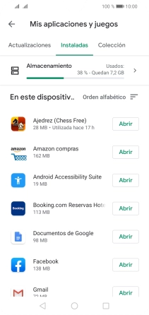 Pulsa la app deseada. Pulsa la app deseada.
