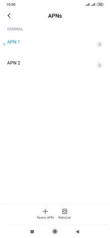 Pulsa la conexión de datos deseada para activarla. Pulsa la conexión de datos deseada para activarla.