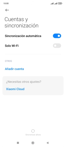 Pulsa Añadir cuenta. Pulsa Añadir cuenta.