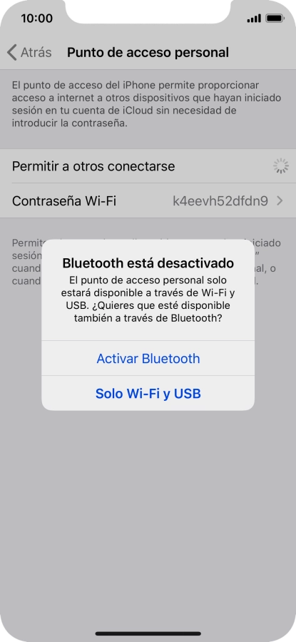 Si la función de wifi está activada, pulsa Solo Wi-Fi y USB. Si la función de wifi está activada, pulsa Solo Wi-Fi y USB.