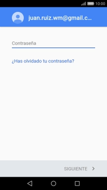 Pulsa Contraseña e introduce la contraseña de tu cuenta de Google. Pulsa Contraseña e introduce la contraseña de tu cuenta de Google.