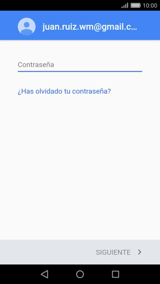 Pulsa Contraseña e introduce la contraseña de tu cuenta de Google. Pulsa Contraseña e introduce la contraseña de tu cuenta de Google.