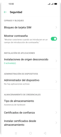 Pulsa Bloqueo de tarjeta SIM. Pulsa Bloqueo de tarjeta SIM.
