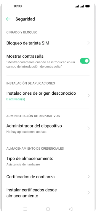 Pulsa Bloqueo de tarjeta SIM. Pulsa Bloqueo de tarjeta SIM.