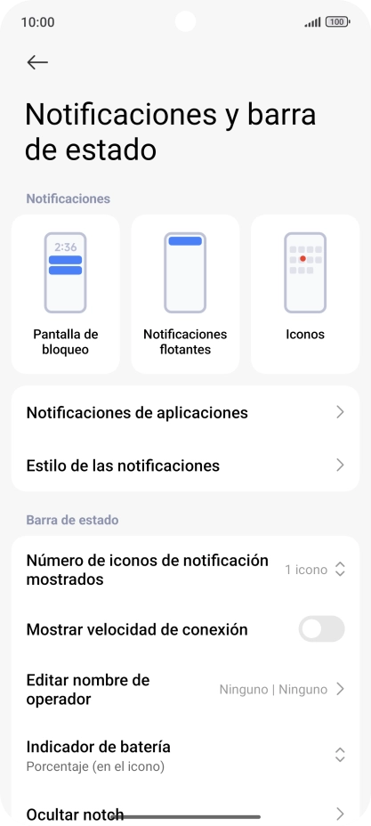 Pulsa Notificaciones de aplicaciones.