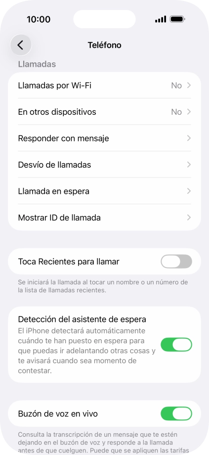 Pulsa Llamada en espera. Pulsa Llamada en espera.