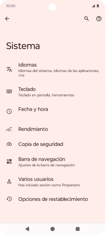 Pulsa Opciones de restablecimiento. Pulsa Opciones de restablecimiento.