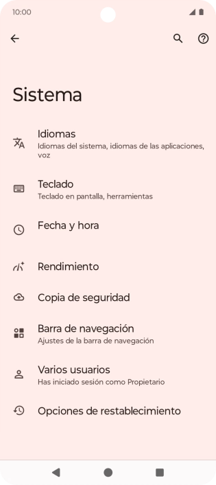 Pulsa Opciones de restablecimiento. Pulsa Opciones de restablecimiento.