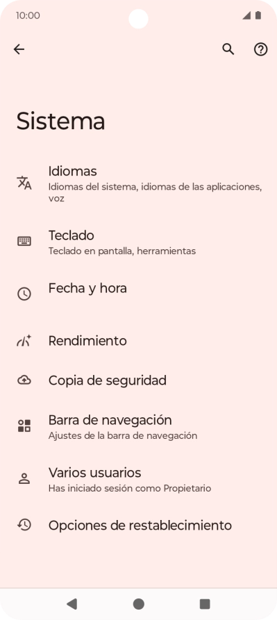 Pulsa Opciones de restablecimiento. Pulsa Opciones de restablecimiento.